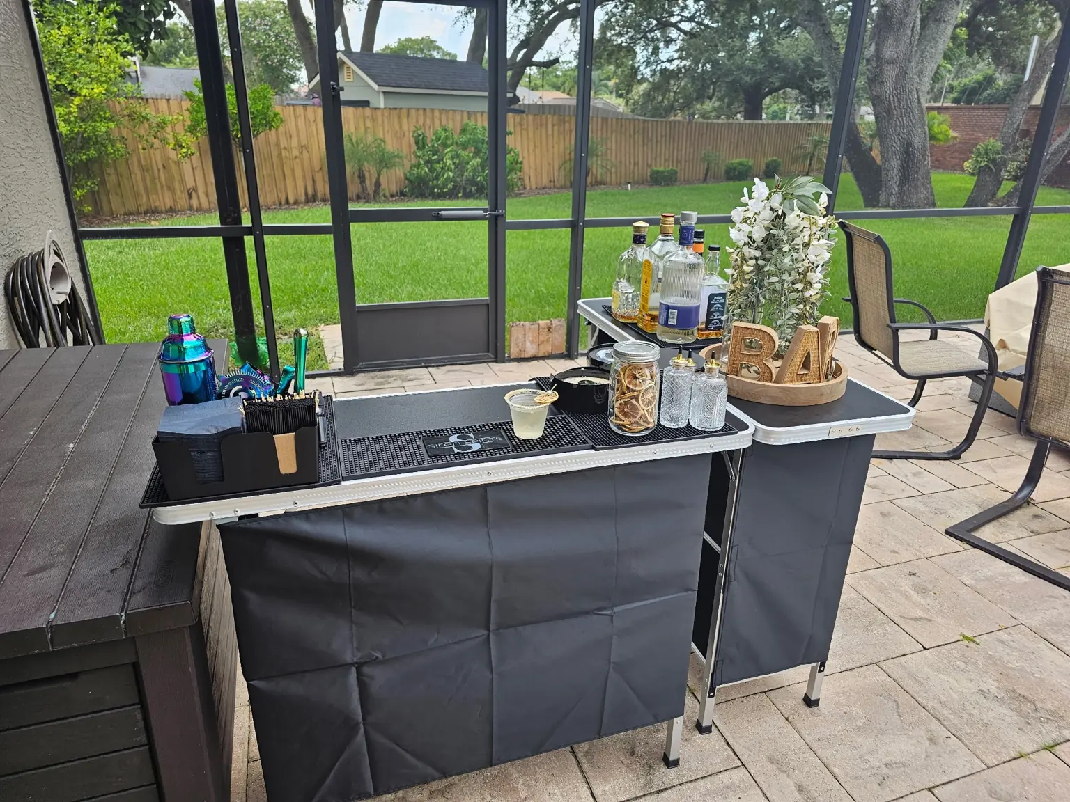 Upscale mobile bar setup for private party in Maitland